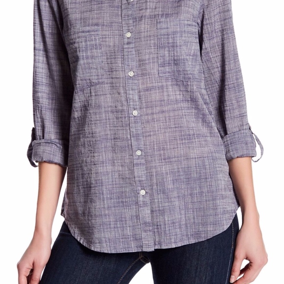 NWT $168 Soft Joie Sania Chambray Shirt in Blue - size XS! - Picture 3 of 4